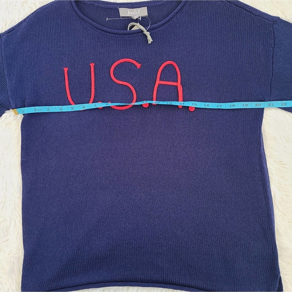 Marled By RC USA Blue Knit Sweater NWT SZ‎ M - Picture 8 of 10